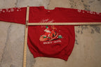 Vintage 1990s Christmas Sweater , 90s Holiday Crewneck , Festive Graphic , From Rockin Santa And His Rockin Reindeer , Made In USA