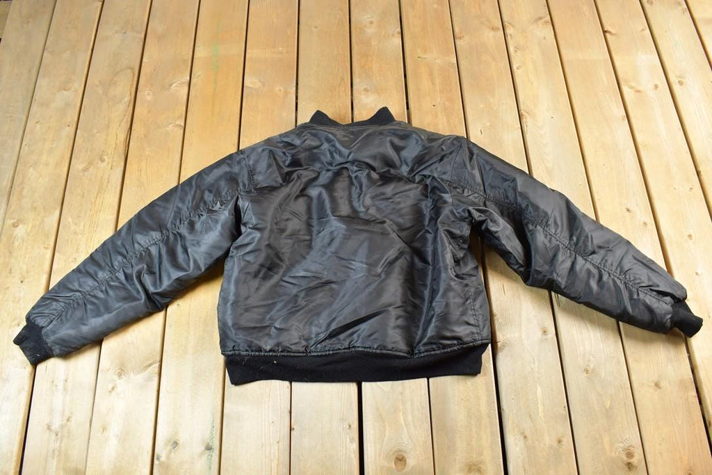 Vintage 1990's Military Button Up Bomber Jacket