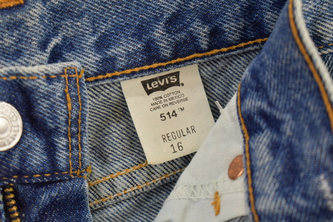 Vintage 1990s Levi's 514 Red Tab Denim Jeans Size 28 x 29.5