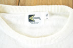 Vintage 1990s K Brand Yachting Knit Abstract Pattern Crewneck Sweater Mens XL