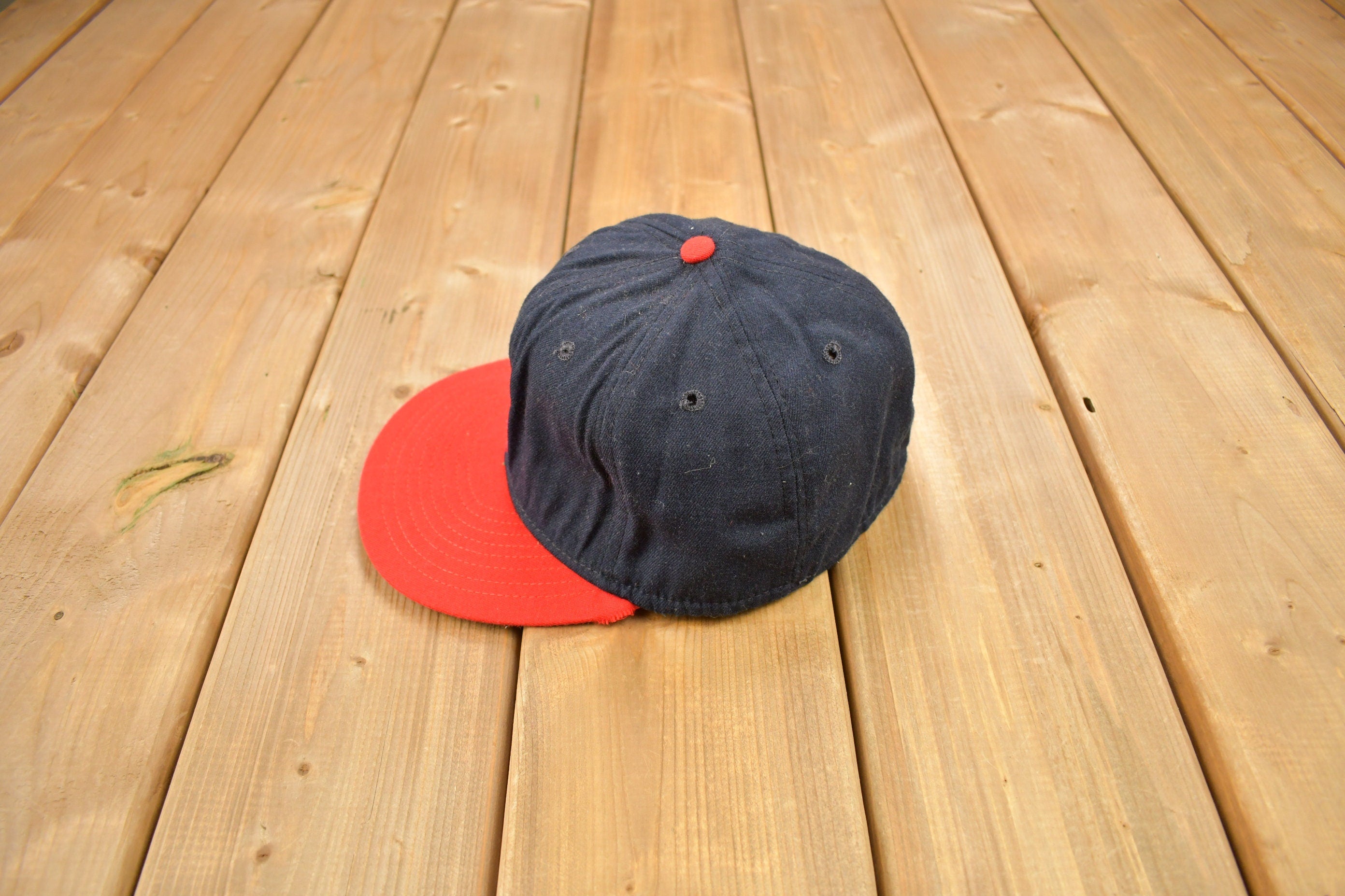 Vintage 1980s St Louis Cardinals MLB New Era Wool Fitted Hat Size 7 3