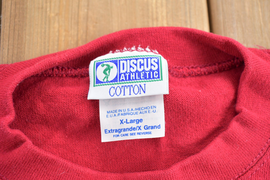 Vintage 1990s Discus Athletic Colour Block Crewneck Sweatshirt  90s Crewneck  Made In USA  Essential  Streetwear  90s Blank  Discus