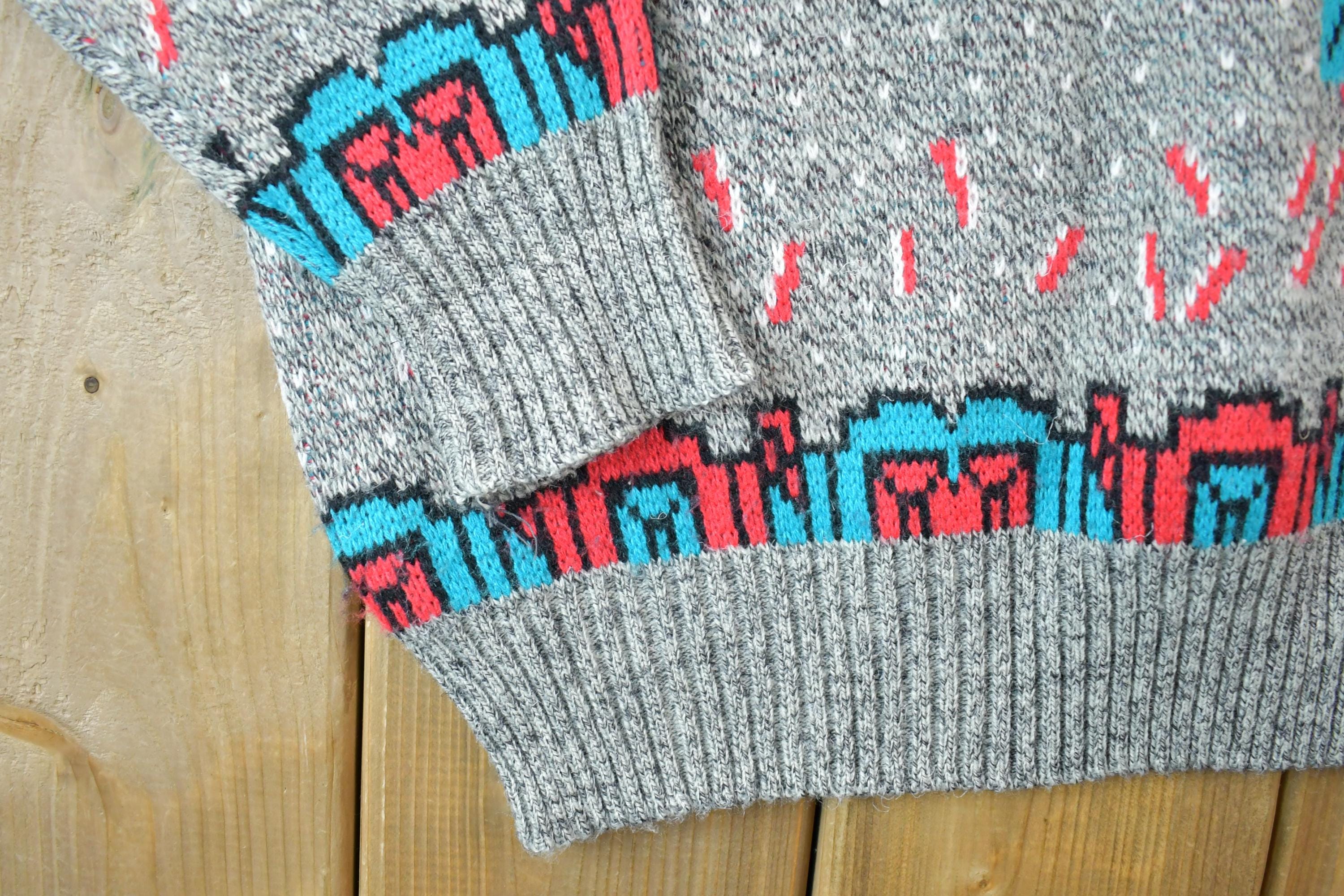 Vintage 1990s North Country Knit Crewneck Sweater