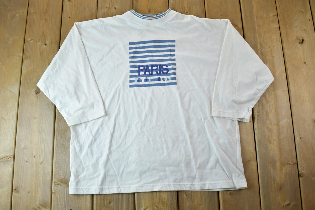 Vintage 1990s Paris Sport Club Crewneck Sweatshirt