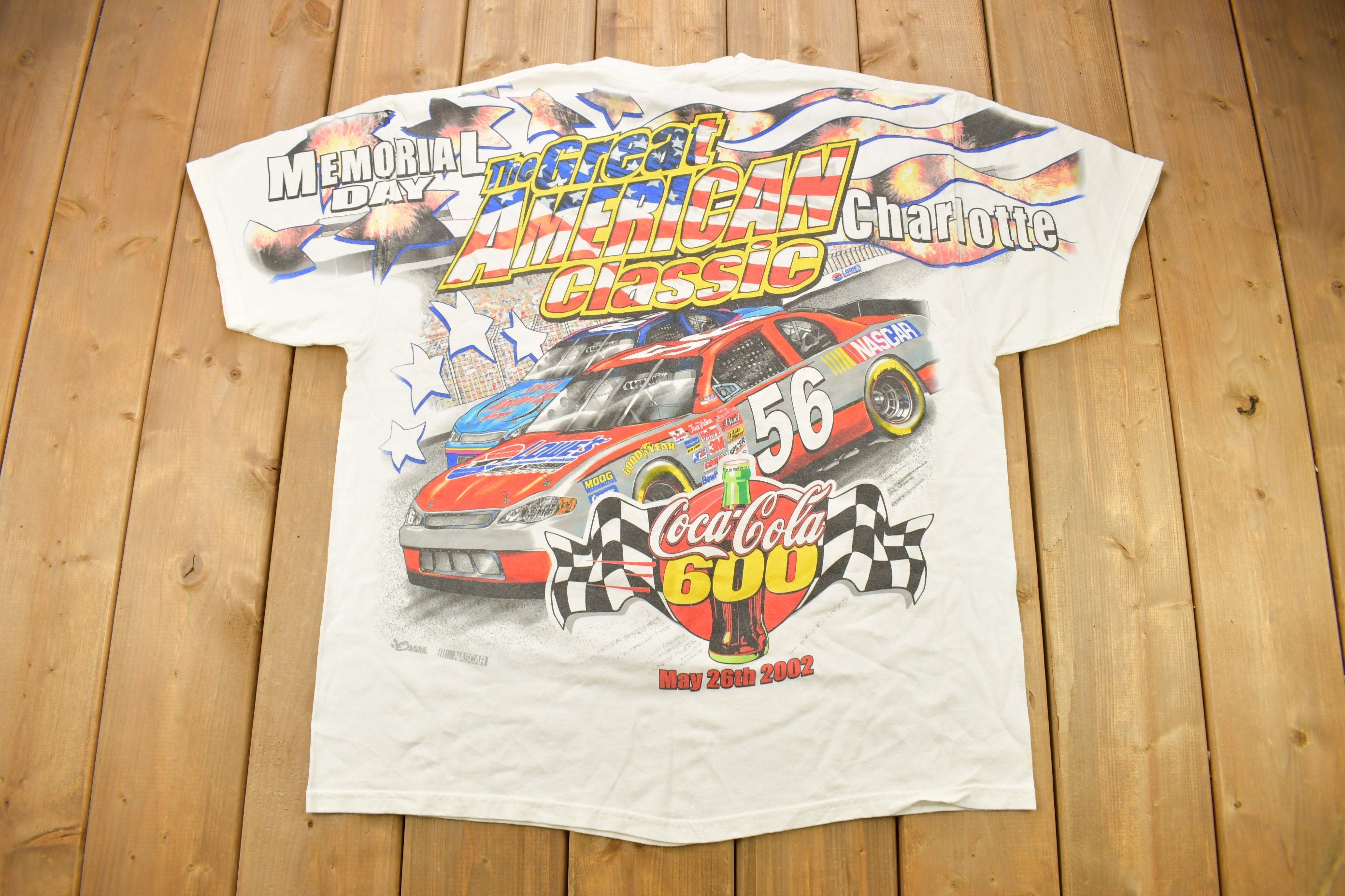 Vintage 2002 Coca Cola 600 the Great American Classic NASCAR Racing T-Shirt