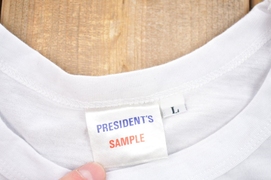 Vintage 1970s President's Sample White T-Shirt