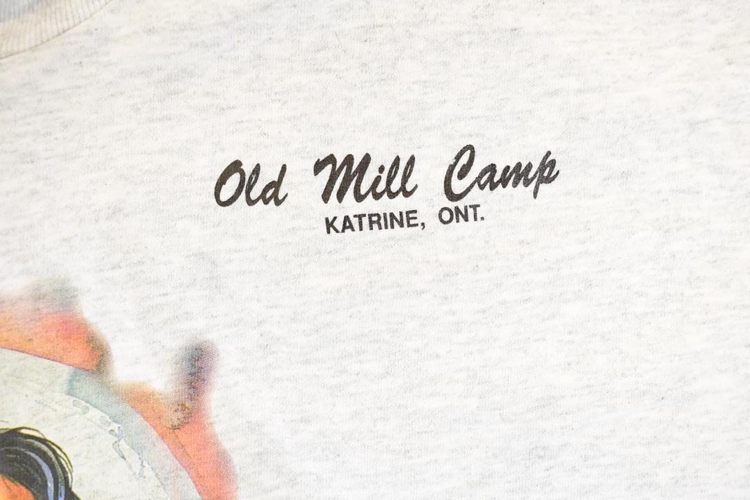 Vintage 1990s Old Mill Camp Nature Woman Souvenir T-Shirt Women's XL