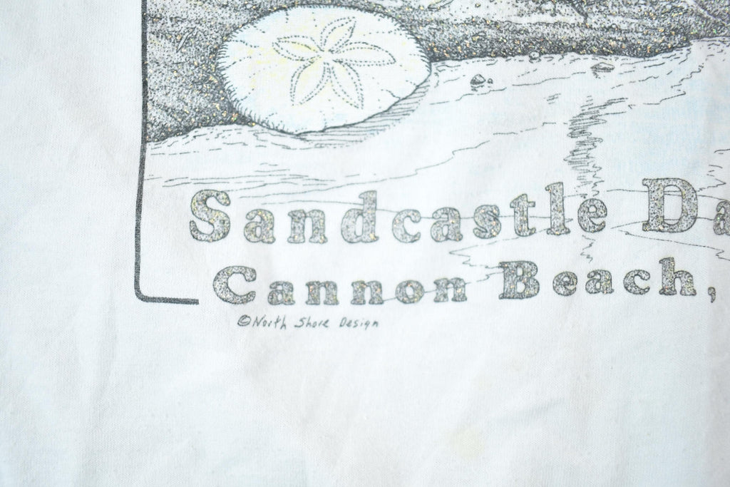 Vintage 1993 Sandcastle Day Cannon Beach Oregon Souvenir T-Shirt Mens XL