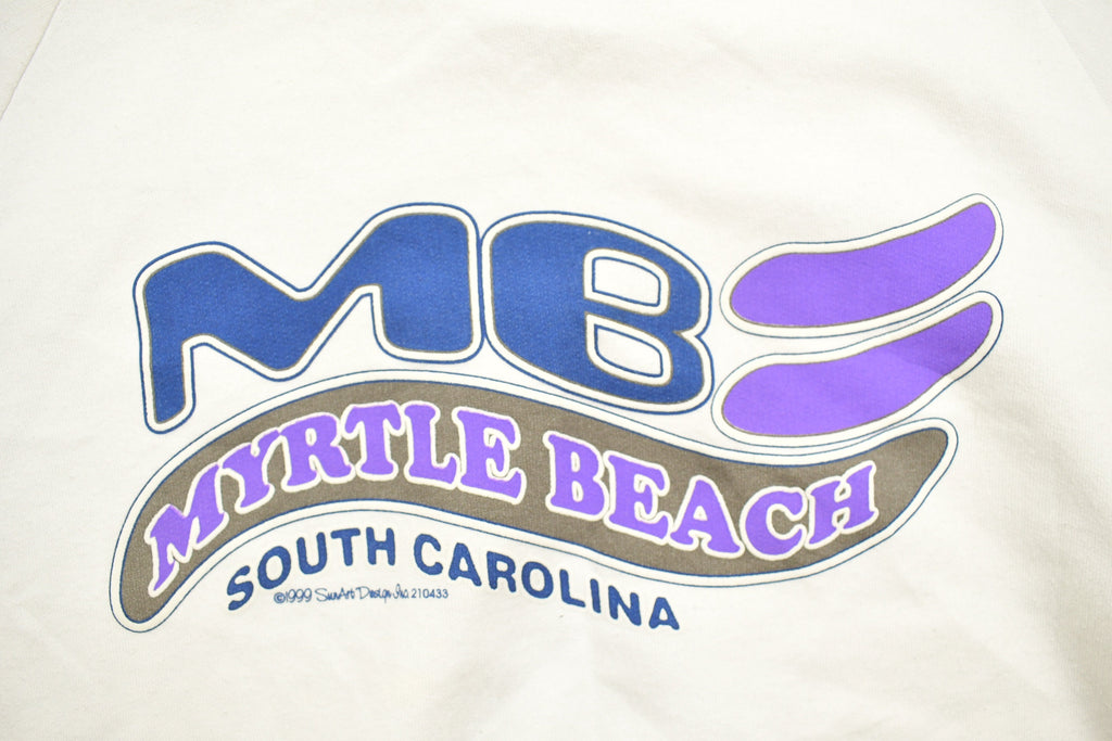 Vintage 1990s Myrtle Beach South Carolina Crewneck Sweatshirt / 90s Crewneck / Souvenir Sweater / Streetwear / Travel And Vacation / 1999