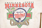 Vintage 1991 Minnesota Twins Champions MLB Crewneck Sweatshirt Men's L