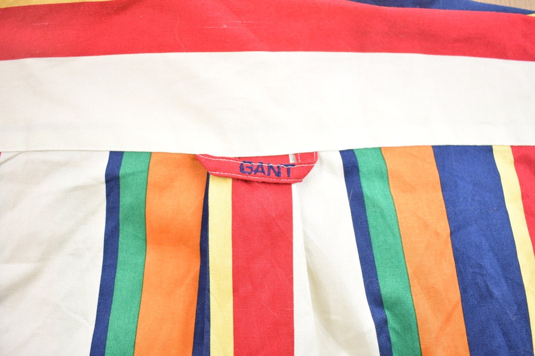Vintage 1990s Gant USA Striped Button Up Shirt