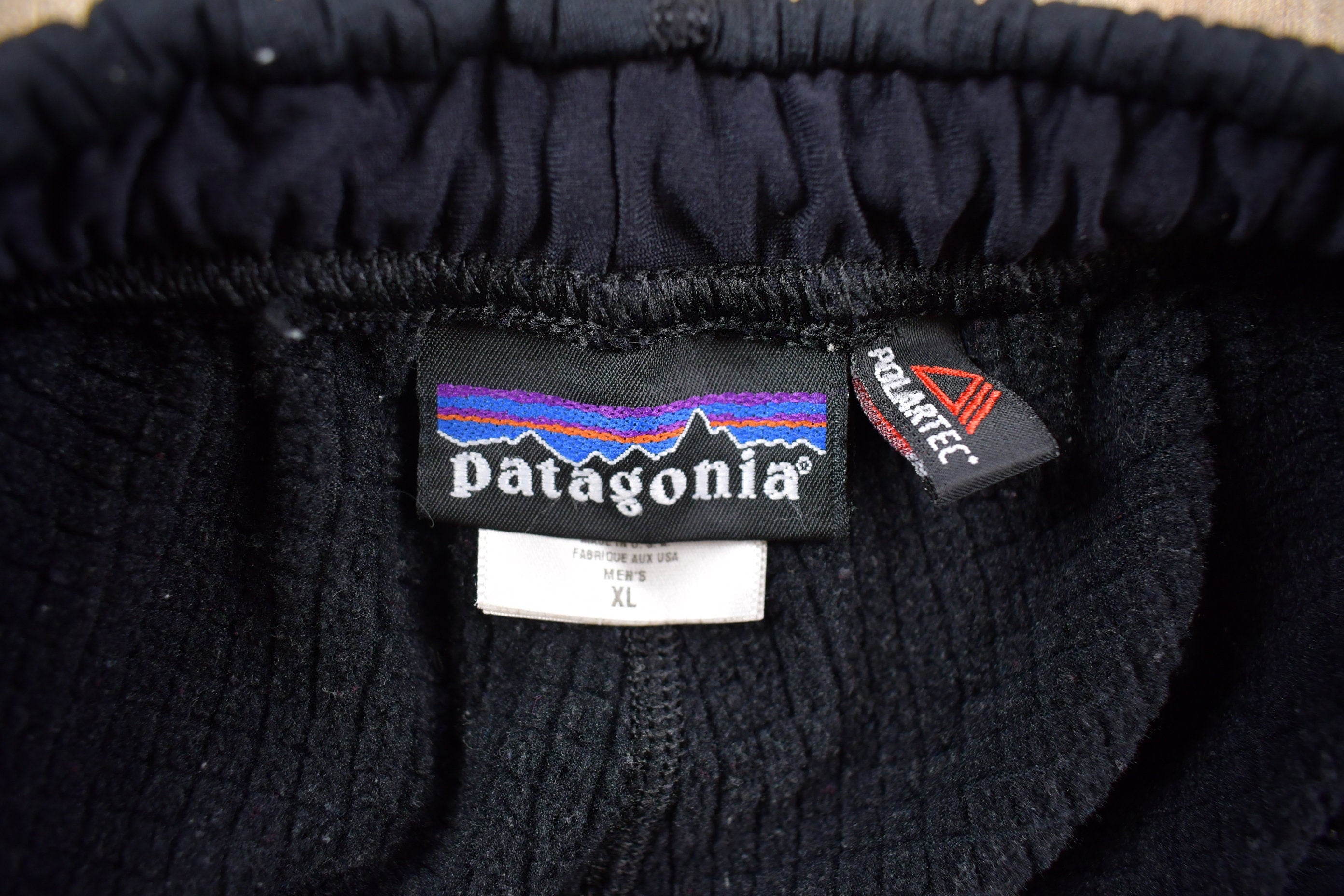Vintage 1990s Patagonia Polartec Fleece Track Pants Size XL / American Vintage / Streetwear / Vintage Pants / Vintage Sweat Pants