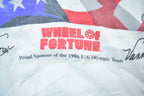 Vintage 1996 United States Olympic Team Wheel Of Fortune Souvenir T-Shirt