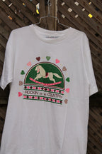 Vintage 1990s Rockin In The Country Graphic T Shirt Rocking Horse