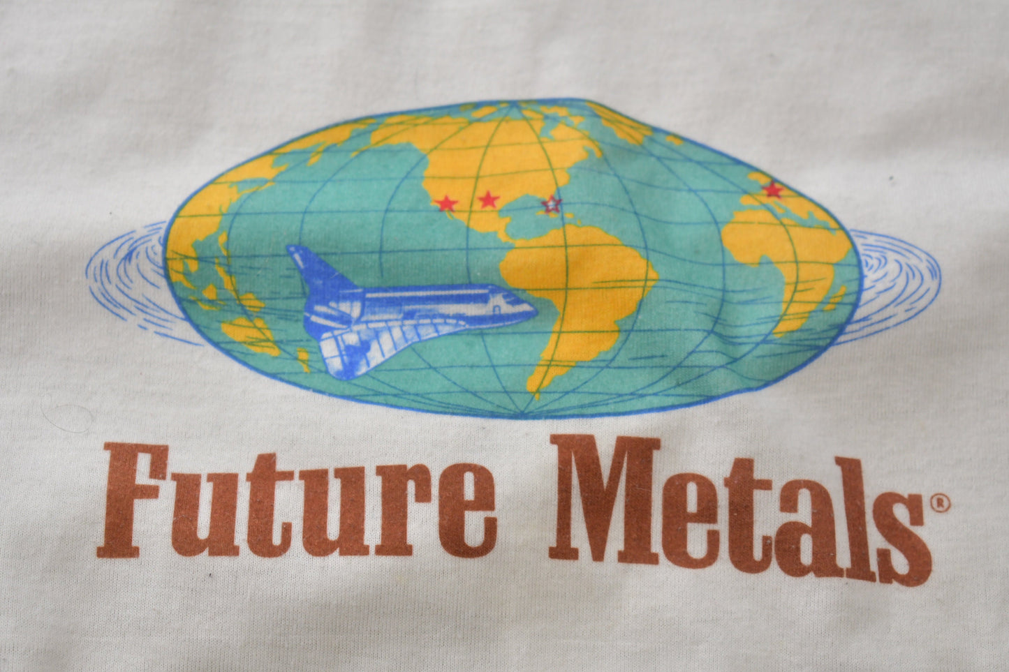 Vintage 1980s Future Metals Graphic T-Shirt / 80s True Vintage / Made In USA / Single Stitch