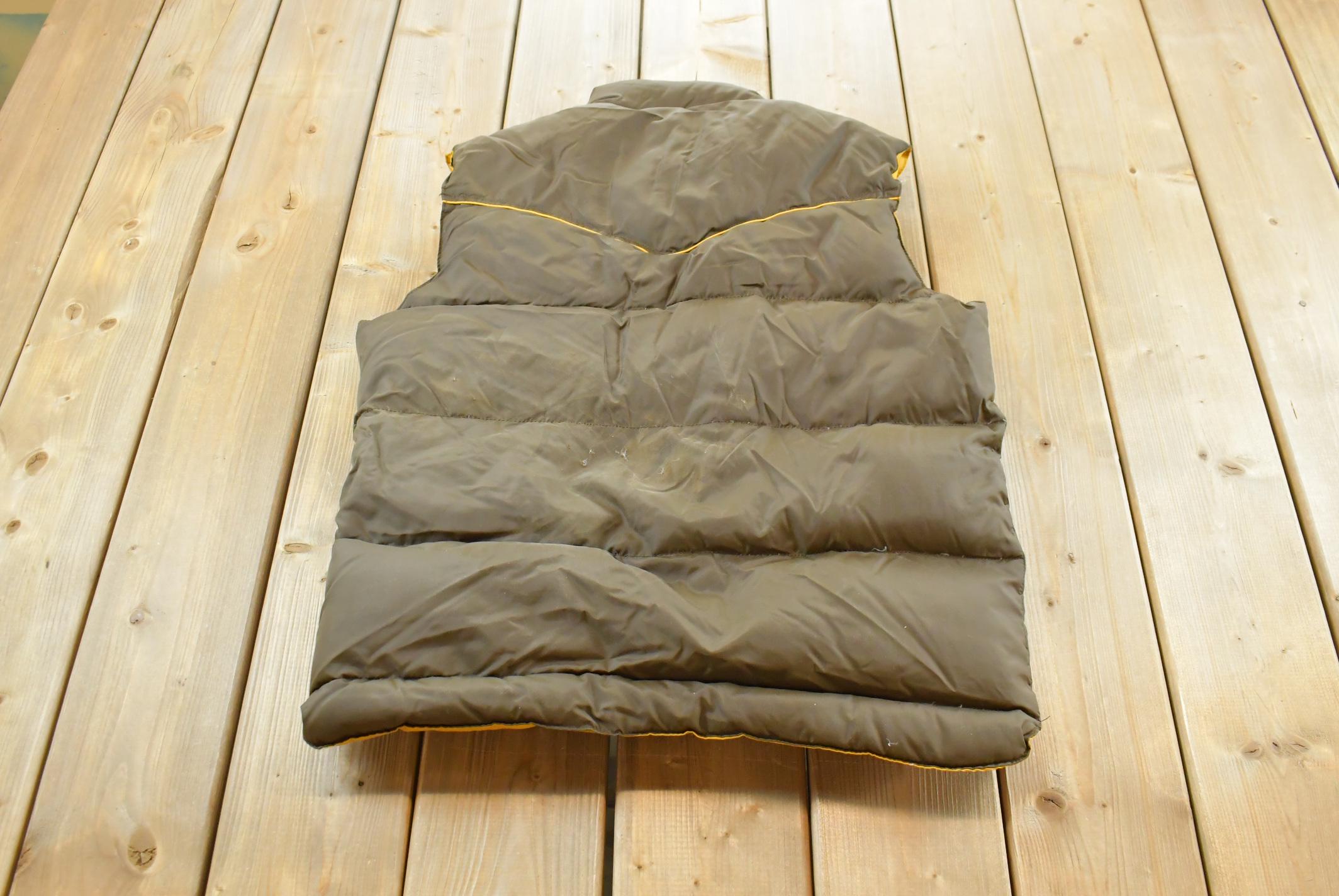 Vintage 1980s Down Design Western Puffer Vest Jacket Men's M /