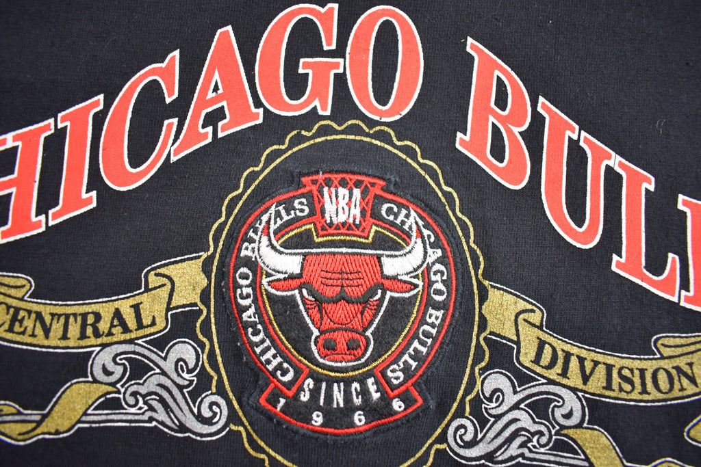 Vintage 1991 Chicago Bulls NBA Embroidered T Shirt Single Stitch