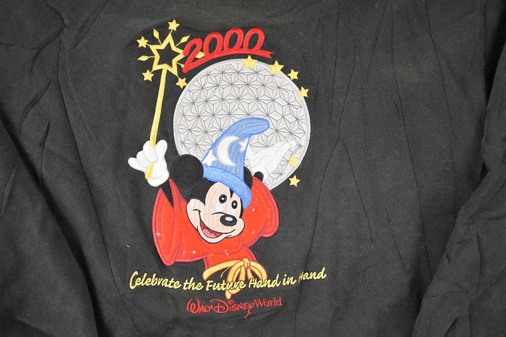 Vintage Y2K Walt Disney World Embroidered Crewneck Sweater Men's M
