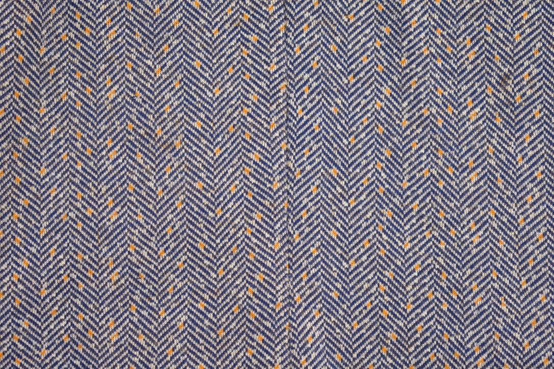 Vintage 1950s Herringbone Long Sleeve Mock Neck Dress