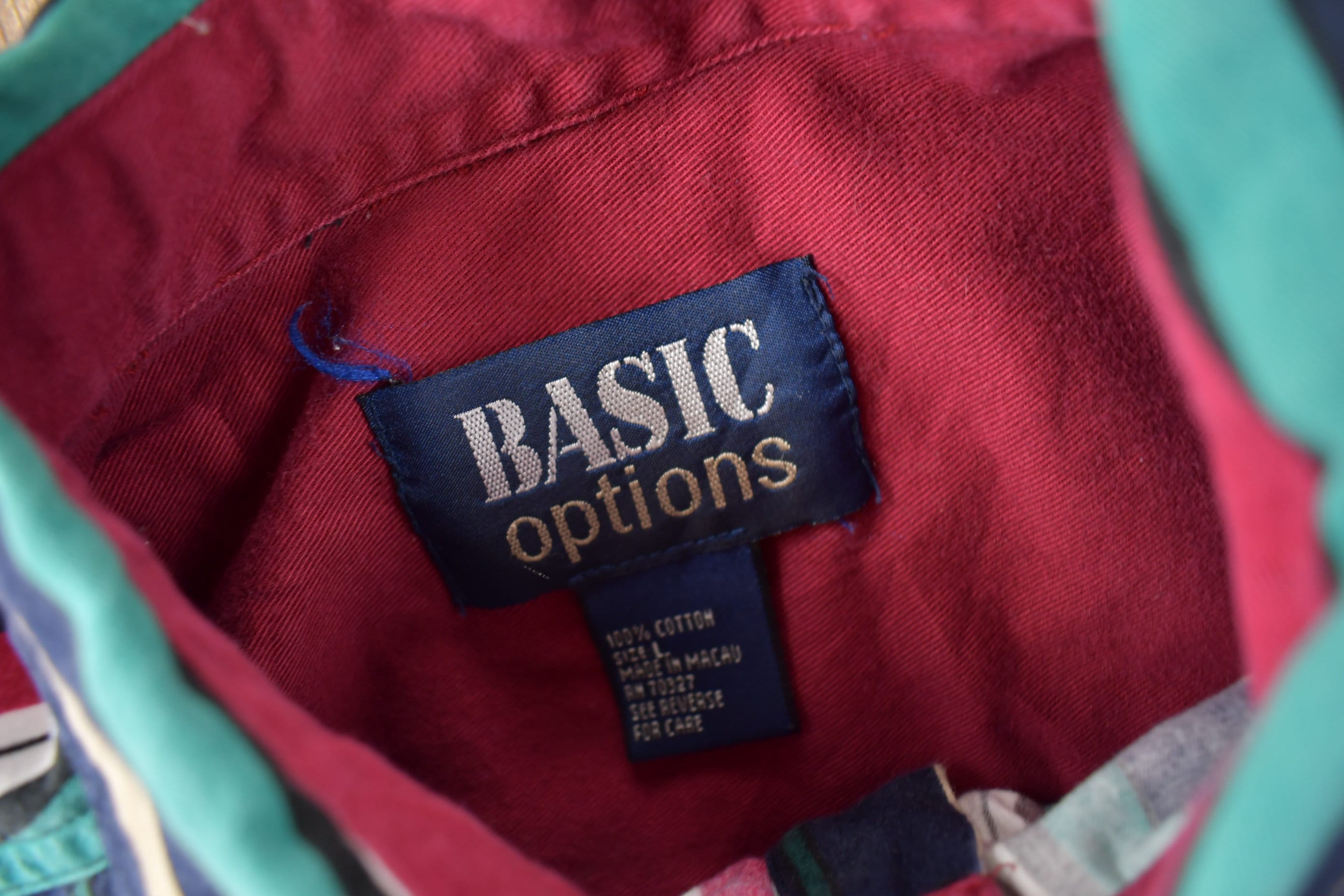 Vintage 1990s Basic Options Short Sleeve Button Up Striped Shirt