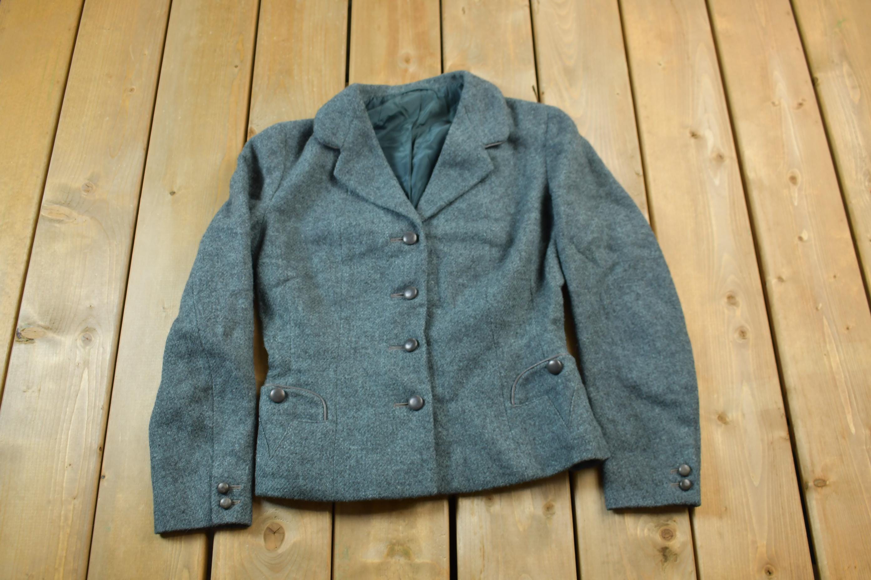 Vintage 1980s Country Life Wool Blazer Jacket