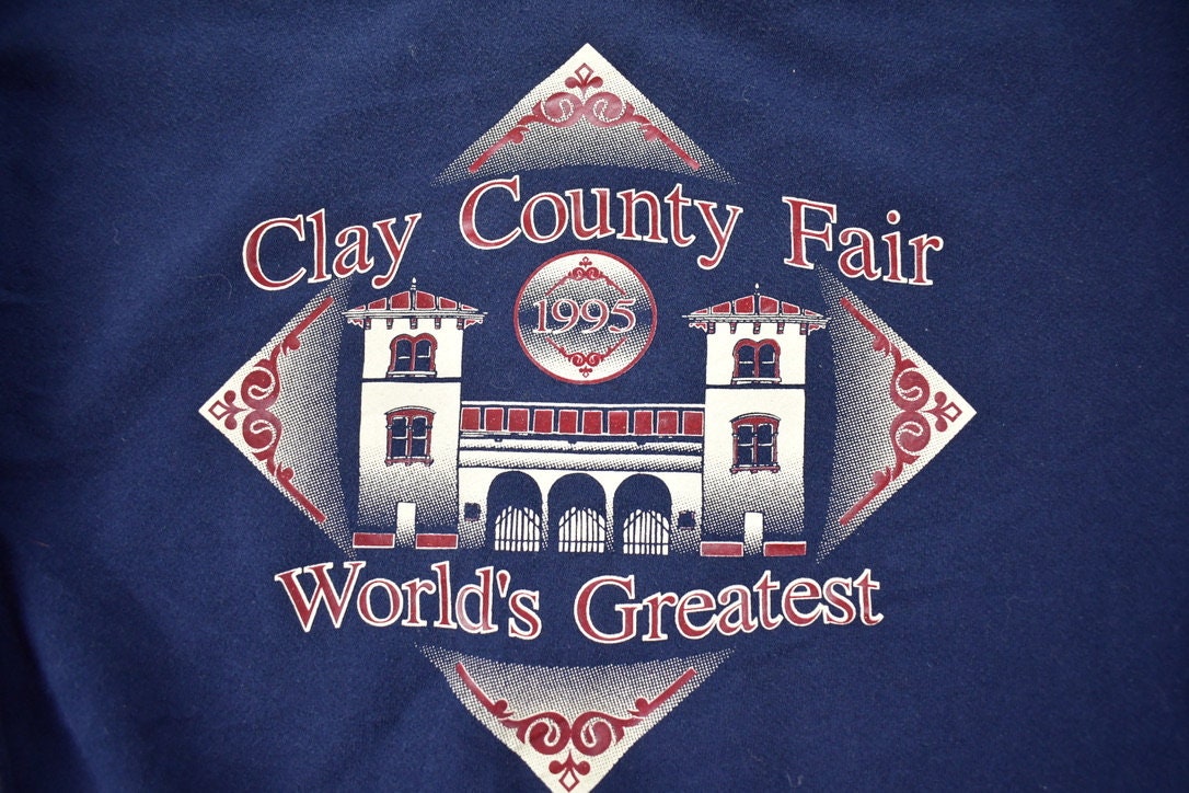 Vintage 1990s Clay County Fair Crewneck Sweatshirt