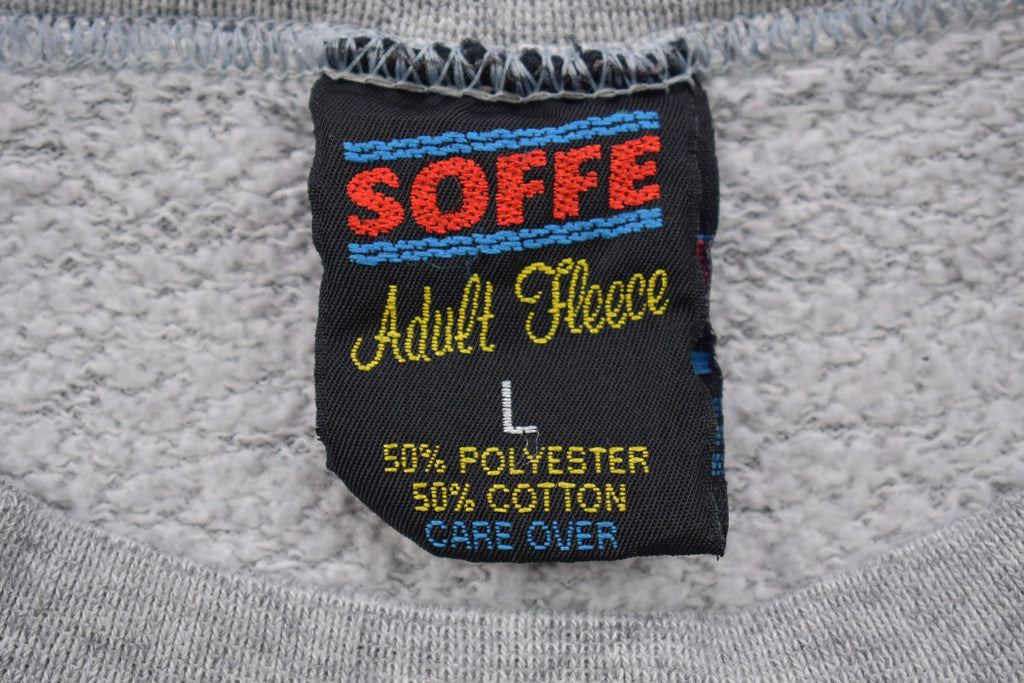 Vintage 1990s Soffe Blank Grey Crewneck Sweatshirt