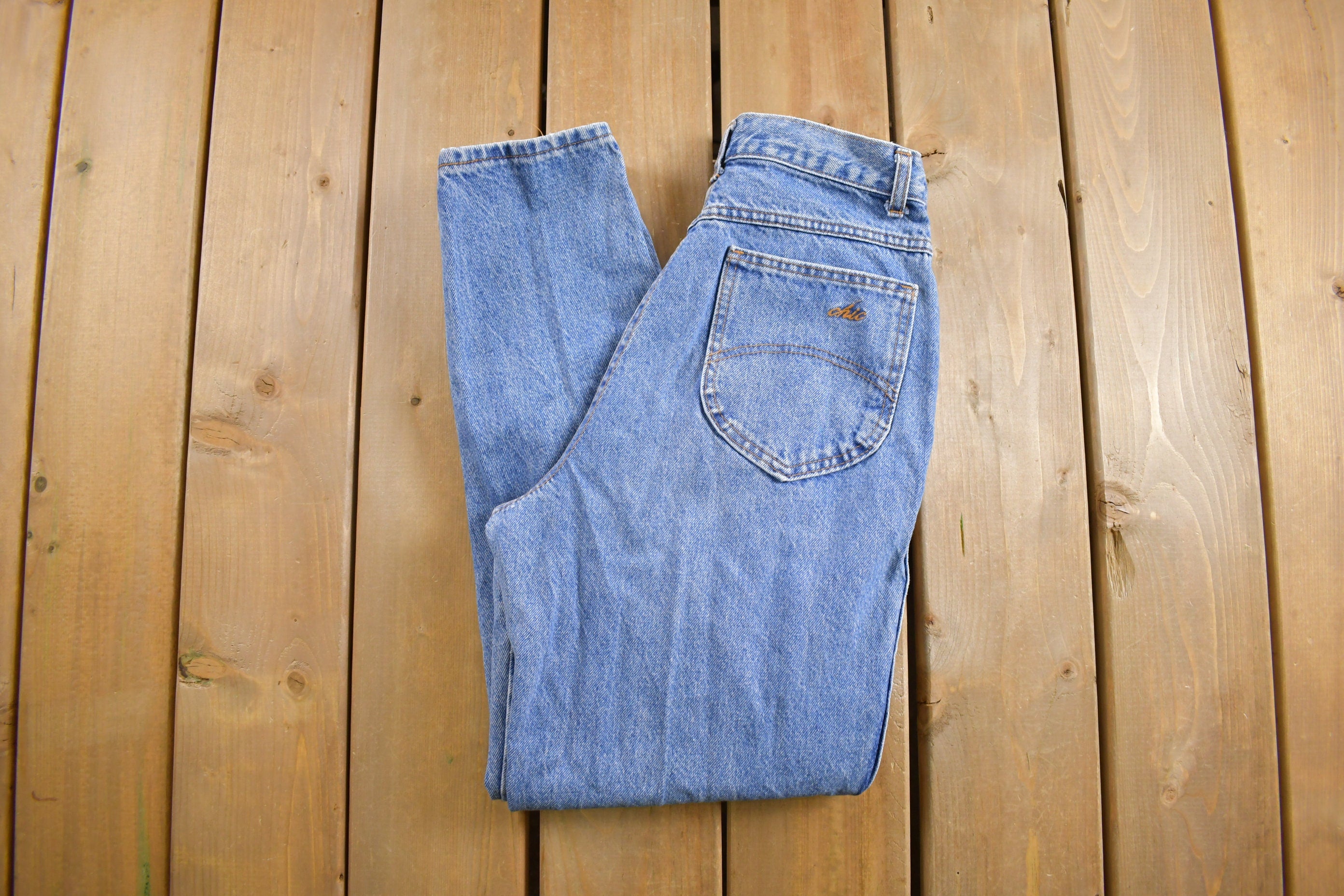 Vintage 1980's Chic Blue Jeans 27 x 28.5