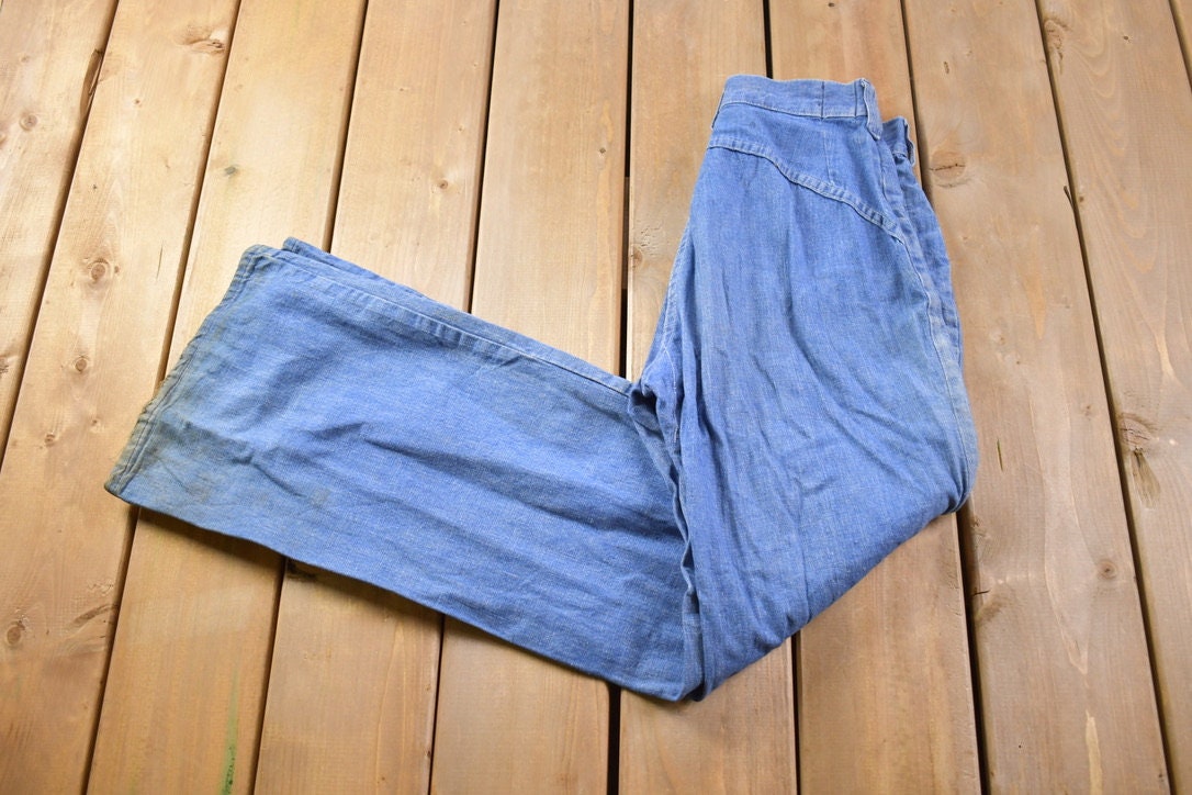 Vintage 1970s Oshkosh B'gosh Bell Bottom Jeans Size 28 x 32