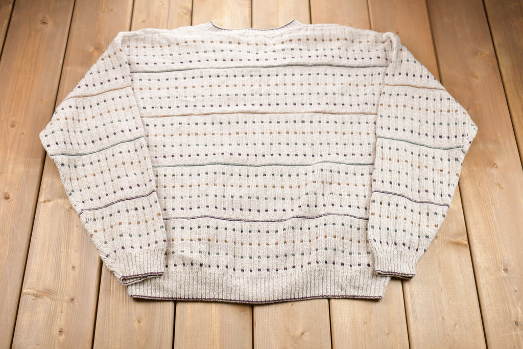 Vintage 1980s Croft & Barrow Abstract Knitted Sweater