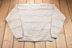 Vintage 1980s Croft & Barrow Abstract Knitted Sweater