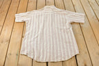 Vintage 1980s Western Shirt Pearl Snap Short Sleeve Button Up Shirt Mens XL