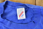 Vintage 1990s Royal Blue Florida USA Souvenir Travel Nautical Graphic T-Shirt