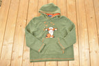 Vintage 1990s Disney Tigger Pooh Bear Fleece Hoodie Sweater Mens M