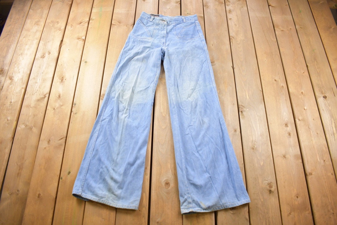 Vintage 1970s FoxMoor Bell Bottom Jeans Size 28 x 32.5