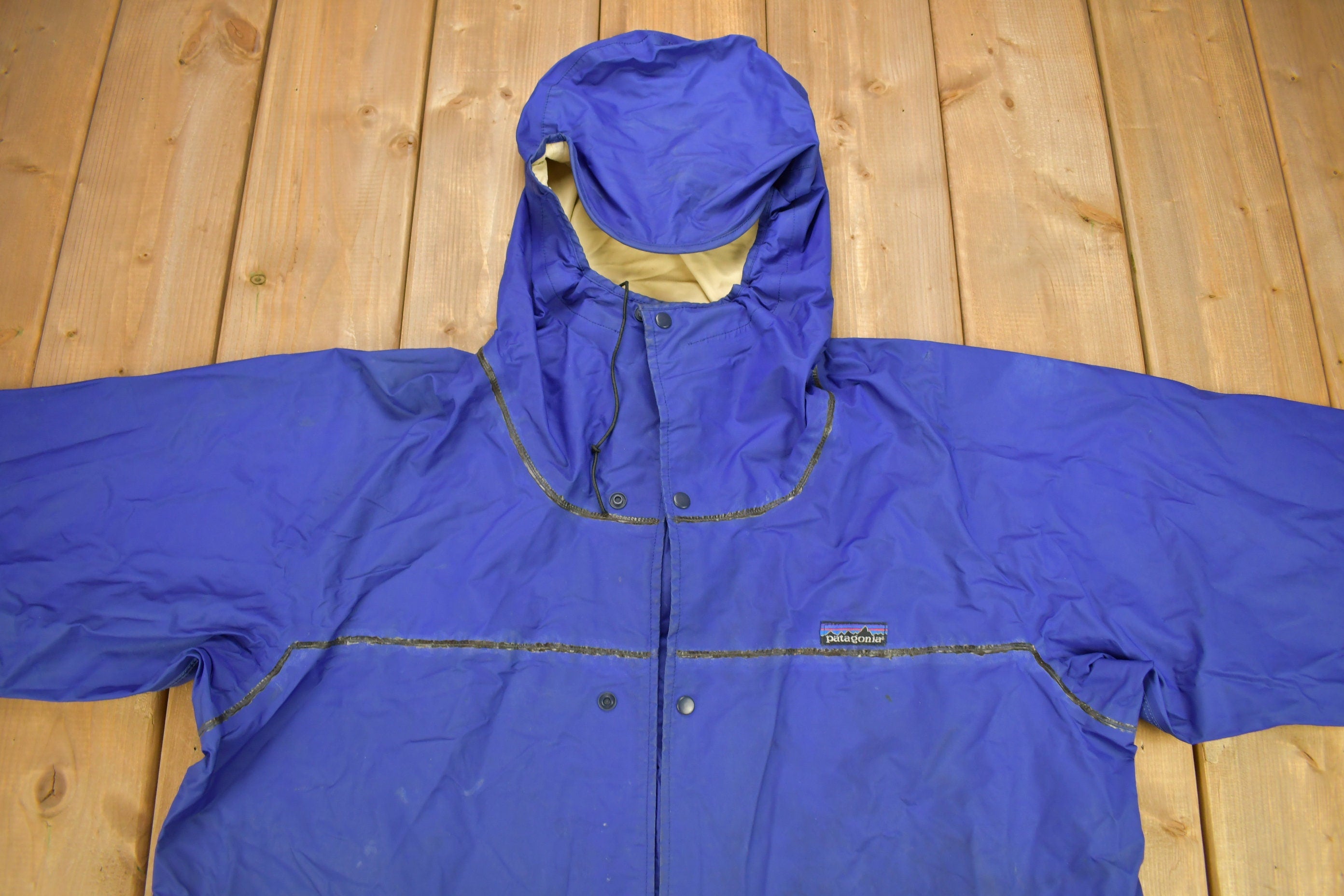 Vintage 1980s Patagonia Full Zip Rain Jacket