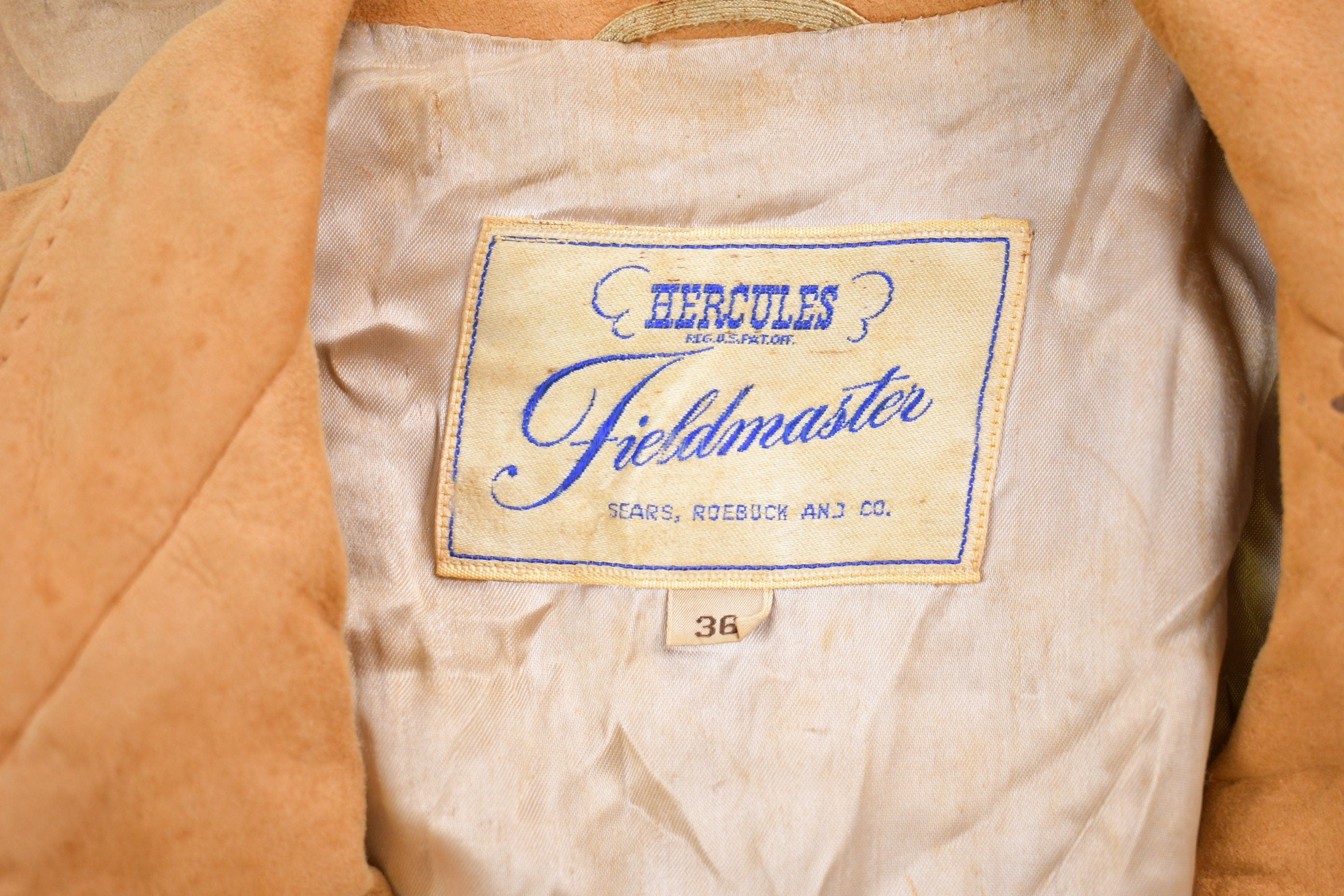 Vintage 1980s Fieldmaster Hercules Leather Blazer Jacket