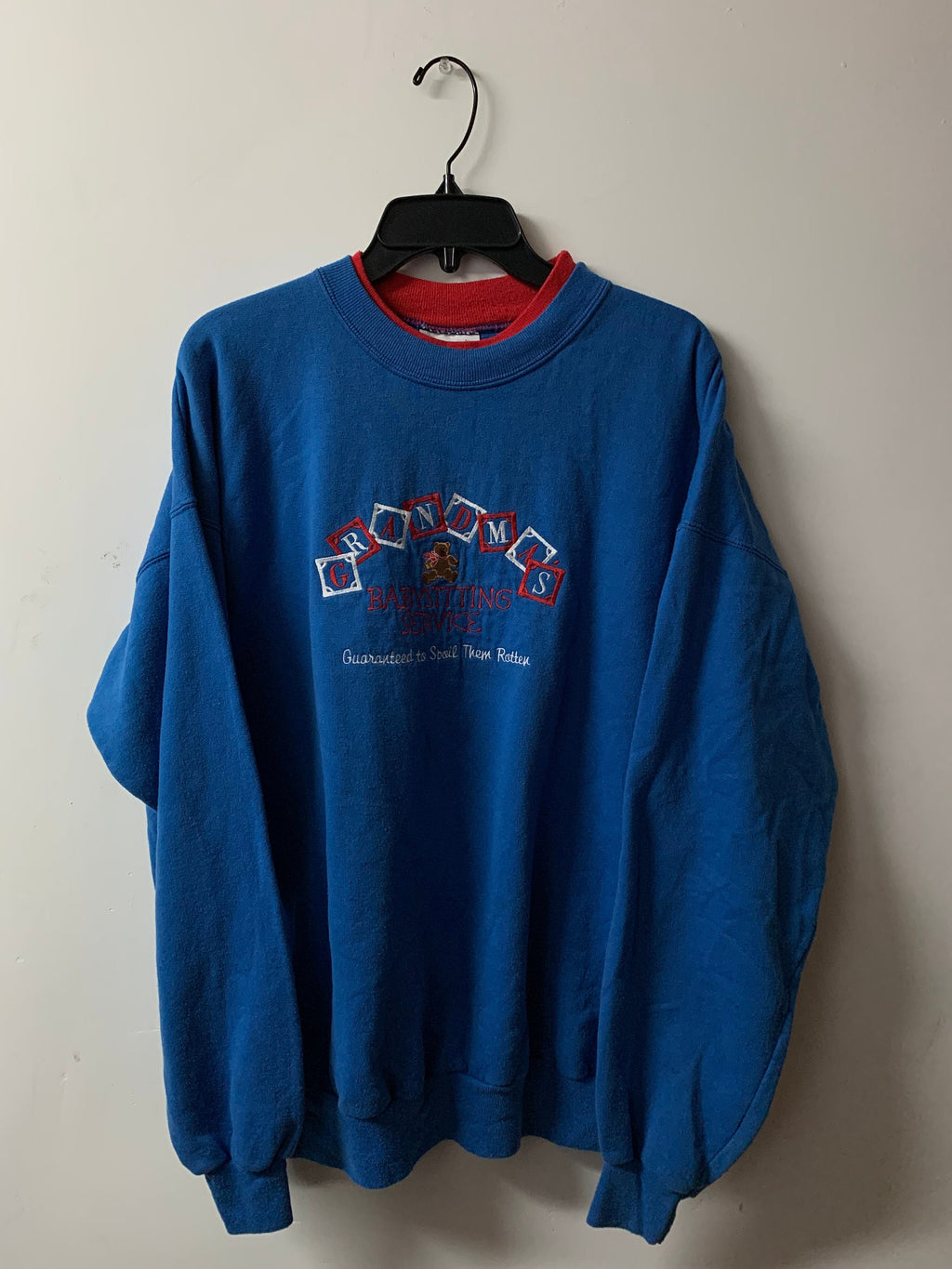 Vintage 1990s Grandma's Babysitting Service Crewneck Sweater