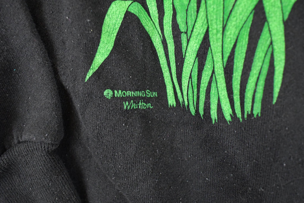Vintage 1990s Morning Sun Collared Floral Graphic Print Sweatshirt Womens XL