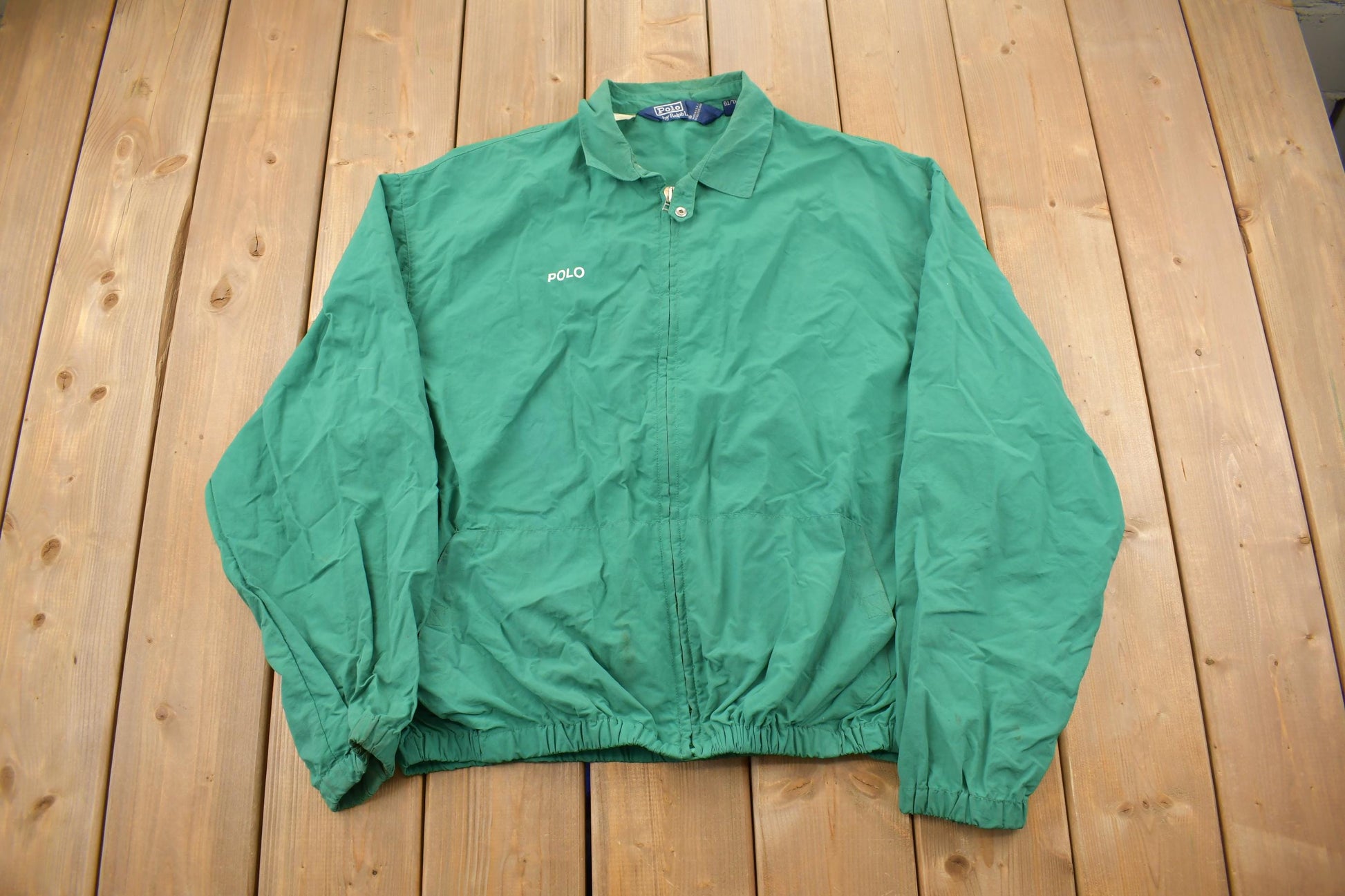 Vintage 1990s Polo Ralph Lauren Green Windbreaker