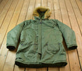 Vintage 1990s Nautica Jeans Co Fur Hood Winter Parka Jacket