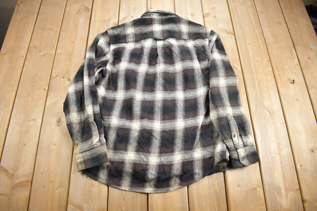 Vintage 1990s Orvis Shadow Plaid Button Up Shirt