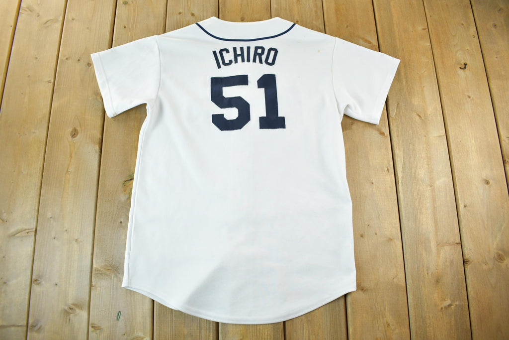 Vintage 2000s Ichiro Suzuki Seattle Mariners MLB Majestic Baseball Jersey Youth XL
