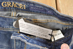 Vintage Deadstock Y2K Grace LA Bedazzled Low Rise Jeans Women's Size 27 x 32
