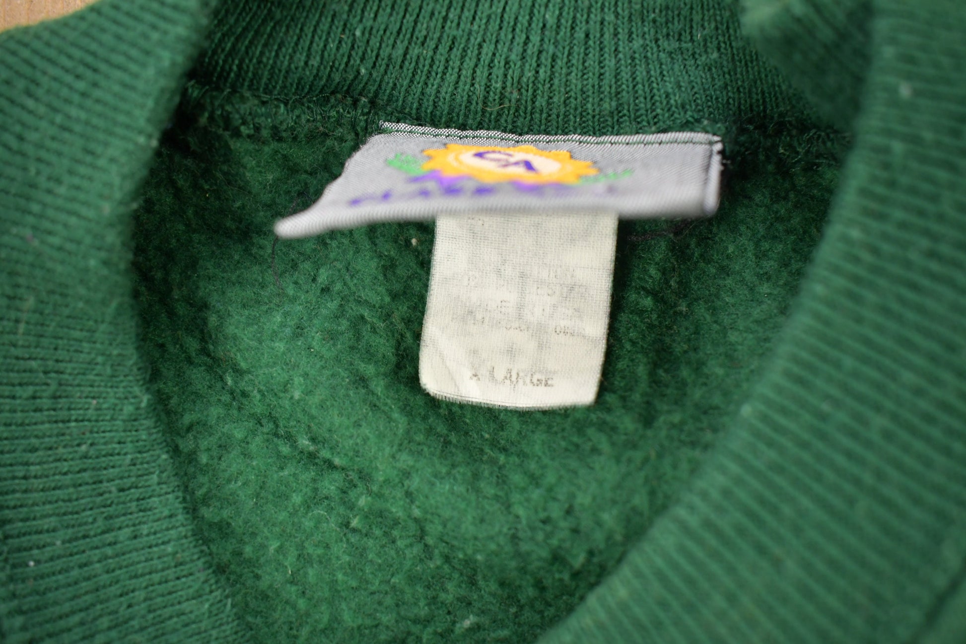 Vintage 1990s Branson University Collegiate Crewneck / Embroidered / Made In USA / Sportswear / Americana