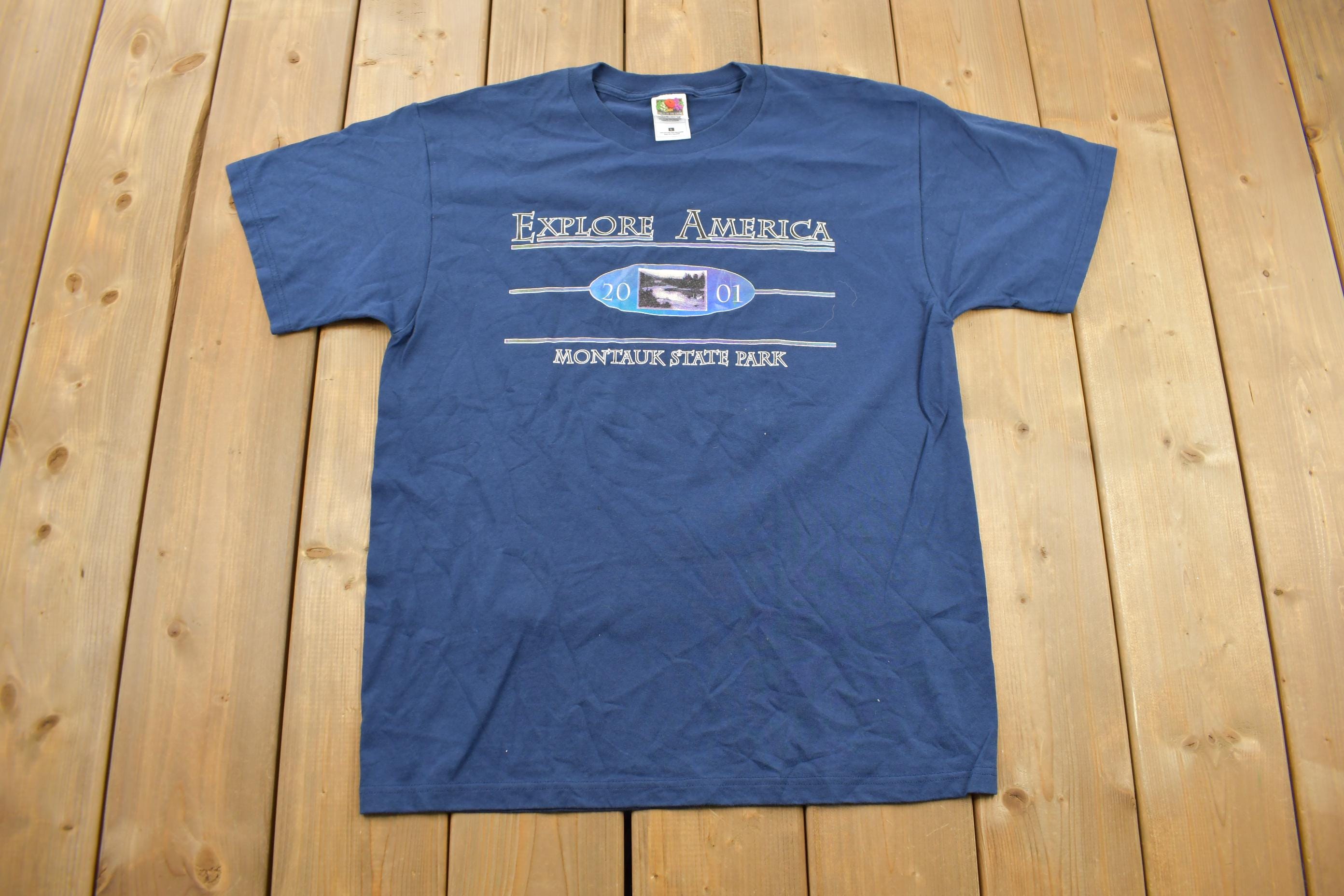 Vintage 2001 Explore Montauk State Park T-Shirt
