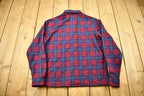 Vintage 1960s Pendleton Plaid Button Up Flannel Shirt
