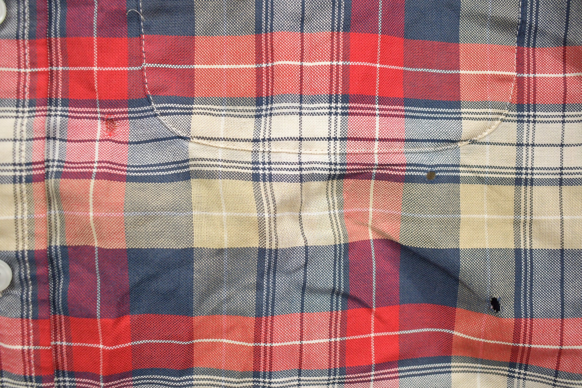 Vintage 1990s Town Craft Plaid Button Up Short Sleeve Shirt  Abstract Pattern  Casual Shirt  Formal Shirt  Towncraft  Plaid Shirt