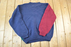 Vintage 1990s Embassy Row 100% Hand Knit Wool Sweater Mens XL