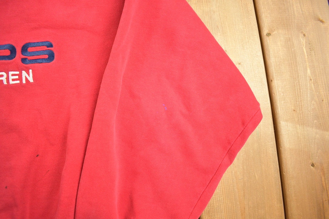 Vintage 1990s Chaps Ralph Lauren Spell Out Crewneck Sweatshirt